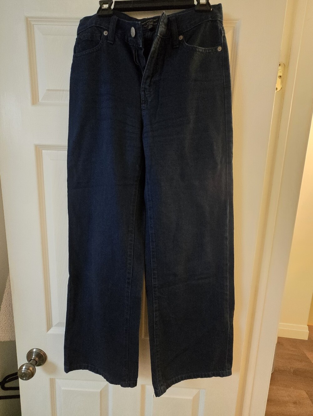 Women's Banana Republic Factory Dark Blue Wide-Leg Jeans, Size 25/0